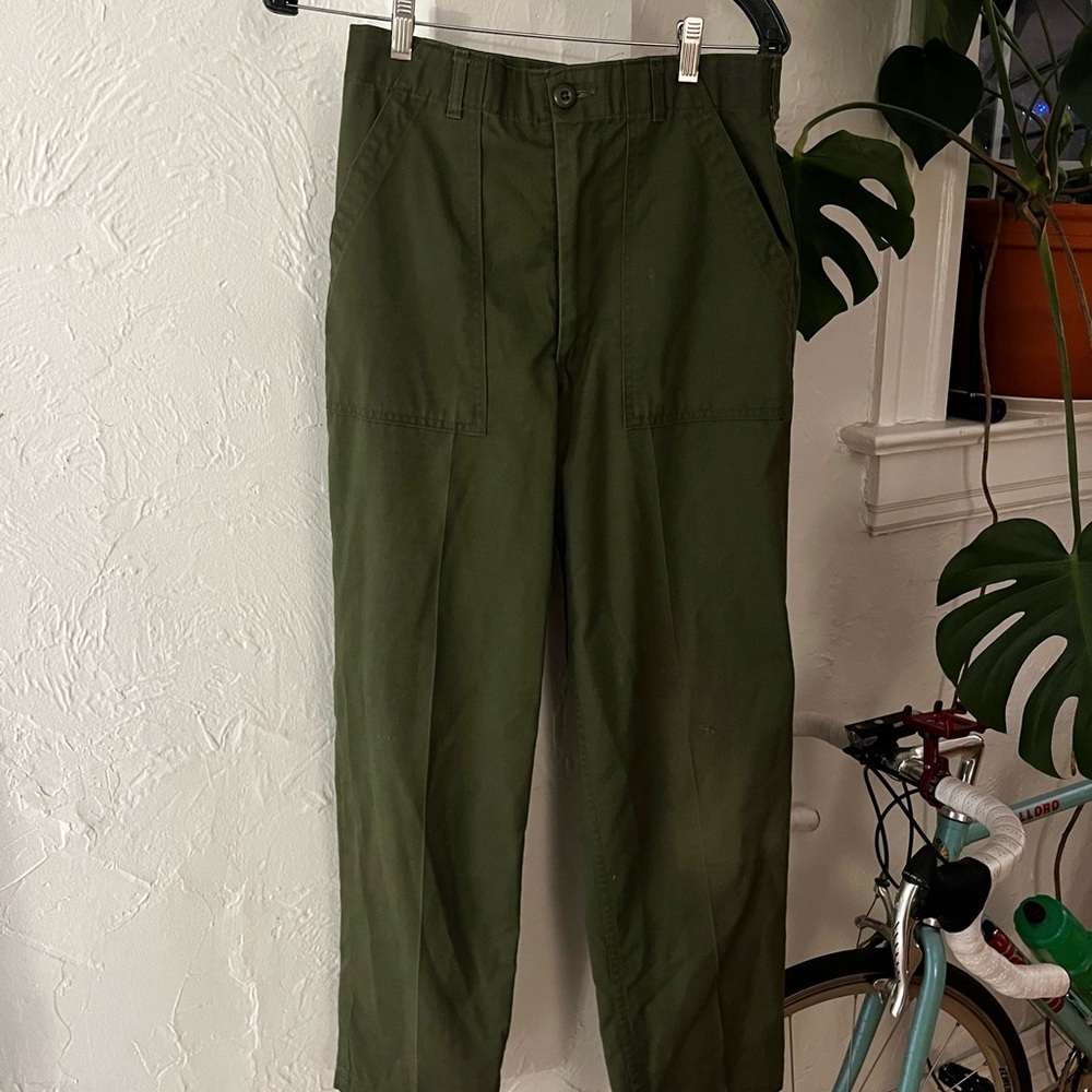 Vintage Green Army Pants